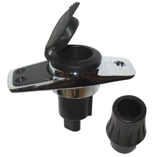 Rynx | Perko Locking Collar Pol Light Mounting Base - 2 Pin - Chrome Plated