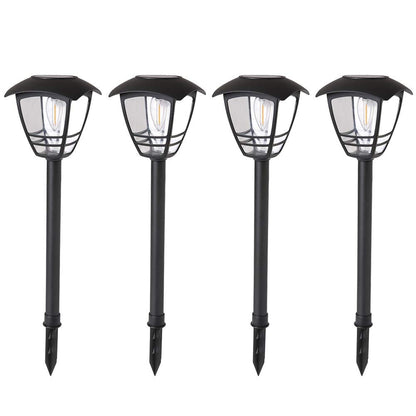 Rynx | Magic Gift Vintage Solar Light, 4 Pack, Warm White LED Bulbs for Garden & Pathway