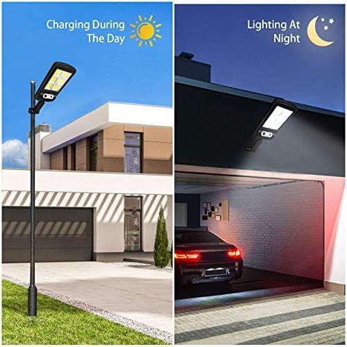 Rynx | Wegitcs 4 Pack Led Solar Street Light - Remote Control, Motion Sensor, Ip65 For Outdoor Security