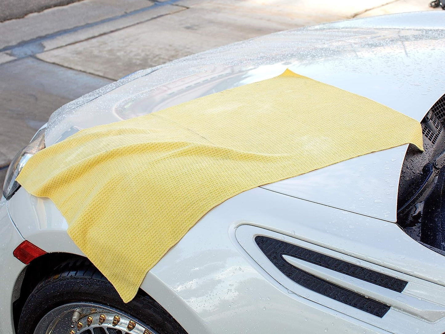 Rynx | Meguiar's X2000 Water Magnet Microfiber Drying Towel, 1 Pack, Yellow, 22" x 30