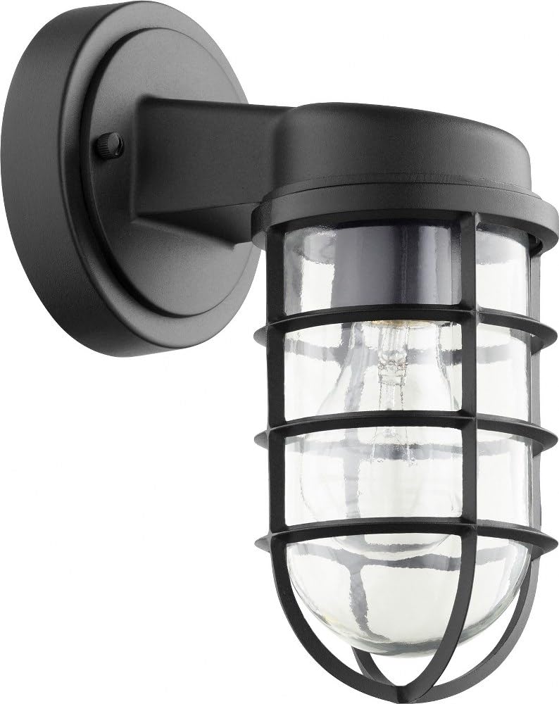 Rynx | Quorum Belfour Outdoor Wall Lamp - Noir, Bronze/Dark, Black Plastic, Stylish Lighting Fixture