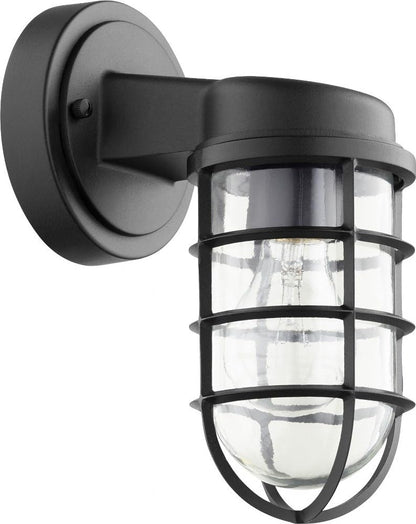 Rynx | Quorum Belfour Outdoor Wall Lamp - Noir, Bronze/Dark, Black Plastic, Stylish Lighting Fixture