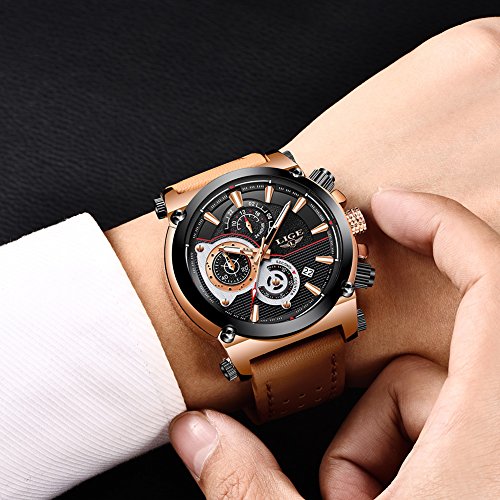 Rynx | Men's Stainless Steel Chronograph Waterproof Sports Quartz Watch
