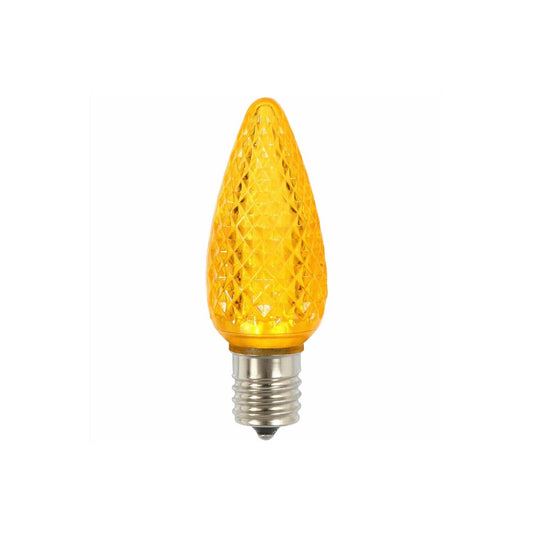 Rynx | Vickerman C9 Led Yellow Faceted Blink Replacement Bulb, Pack of 25