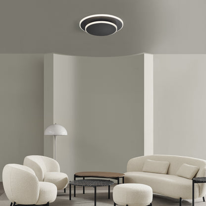 Rynx | Luna Eclipse To Circles Multiuse Lamp // Black