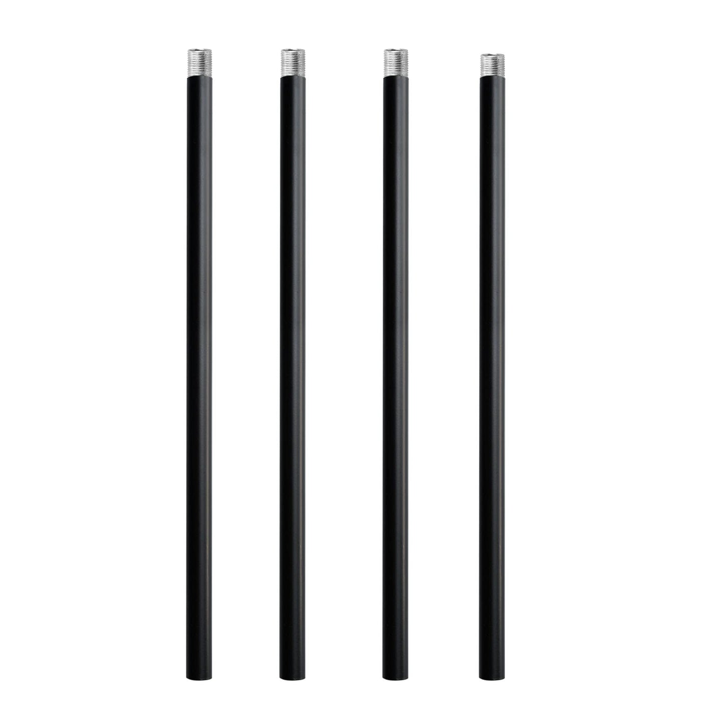 Rynx | Haligate Matt Black M12 Threaded Rod For Pendant Lamp, Eye Light, Wreaths, Lighting Parts Hangers and Rods, 30 Centimeters