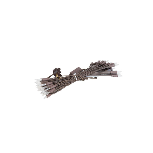 Rynx | Vickerman 50 Lights Led Warm White Dura-Lit Mini Lights, Brown Wire