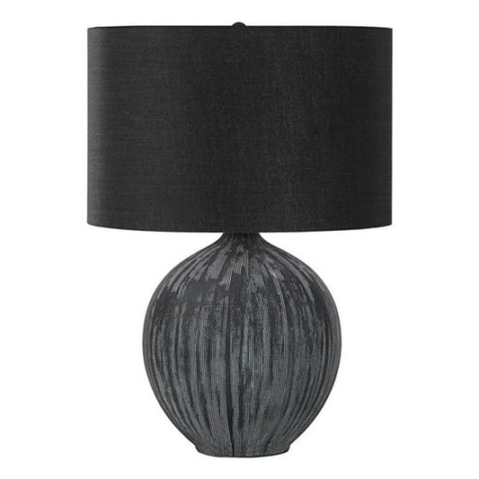 Rynx | Monarch Specialties 9618 Light Table Lamp, black ceramic, shade, modern lighting - 23 H table, 16" L X 16" B X 23" H