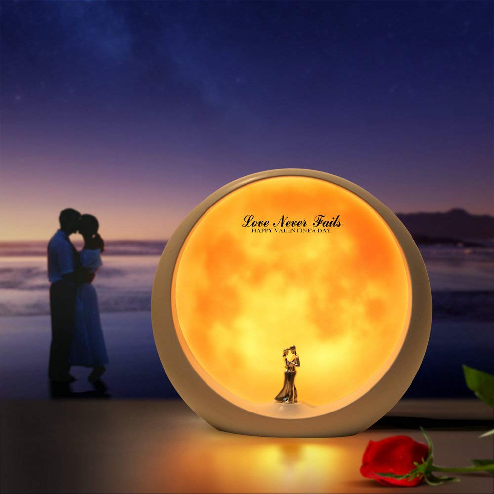 Rynx | Mamre Moon Mood Lamp - Unique White Art Decoration For Anniversary & Valentine's Day Gift