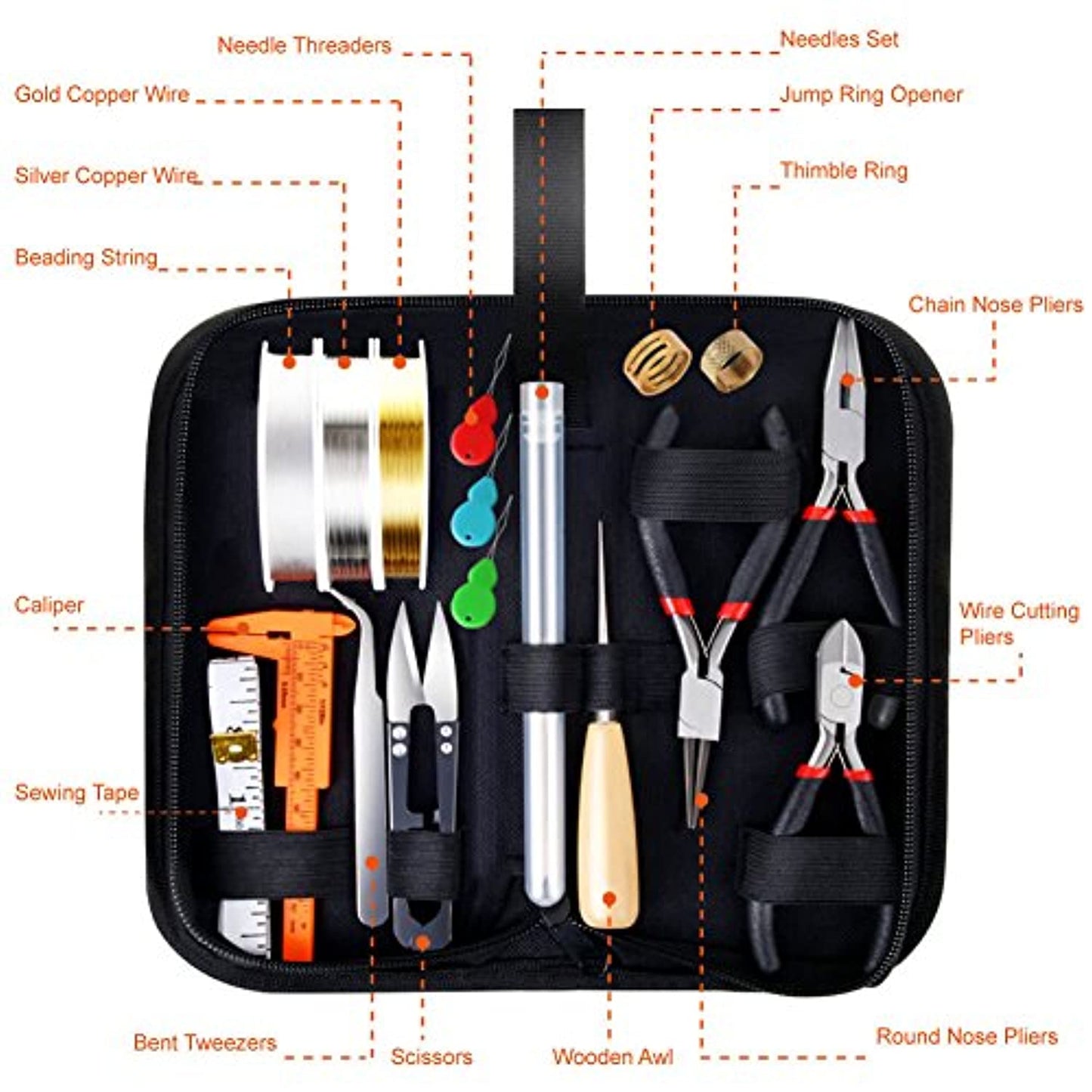 Rynx | AL-Tools Jewelry Making Supplies Kit with Jewelry Tools, Jewelry Wires and Jewelry Findings for Jewelry Repair and Beading