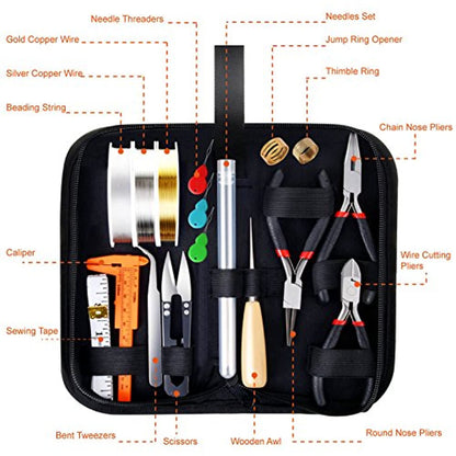 Rynx | AL-Tools Jewelry Making Supplies Kit with Jewelry Tools, Jewelry Wires and Jewelry Findings for Jewelry Repair and Beading