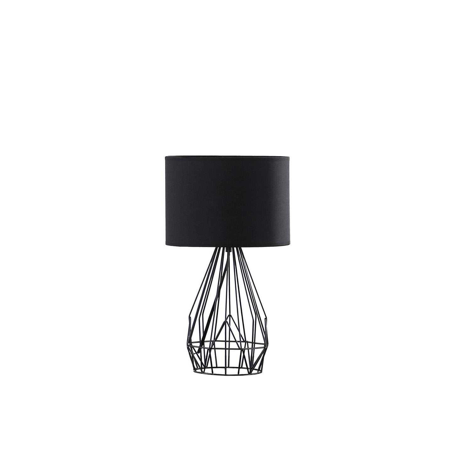 Rynx | 18" Asymmetric Black Metal Table Lamp