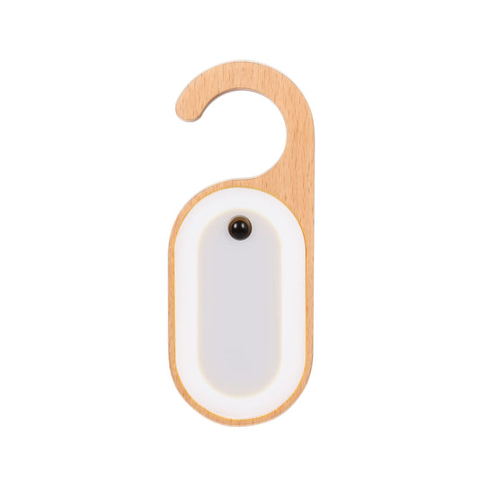 Rynx | Leapair Three Messaging Memo Motion Sensor Night Light, Door Handle Board LED Lamp, Rechargeable Door Handle Warm Light Hook Design F