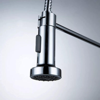 Rynx | MHome Extendable Chrome Kitchen Faucet with Filter Booster, Brass Mixer Tap, Hot Cold Water, Single Hole Installation