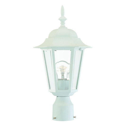 Rynx | Acclaim Lighting 1-Light Outdoor Post-Mount Fixture, Textured White, Camelot Collection