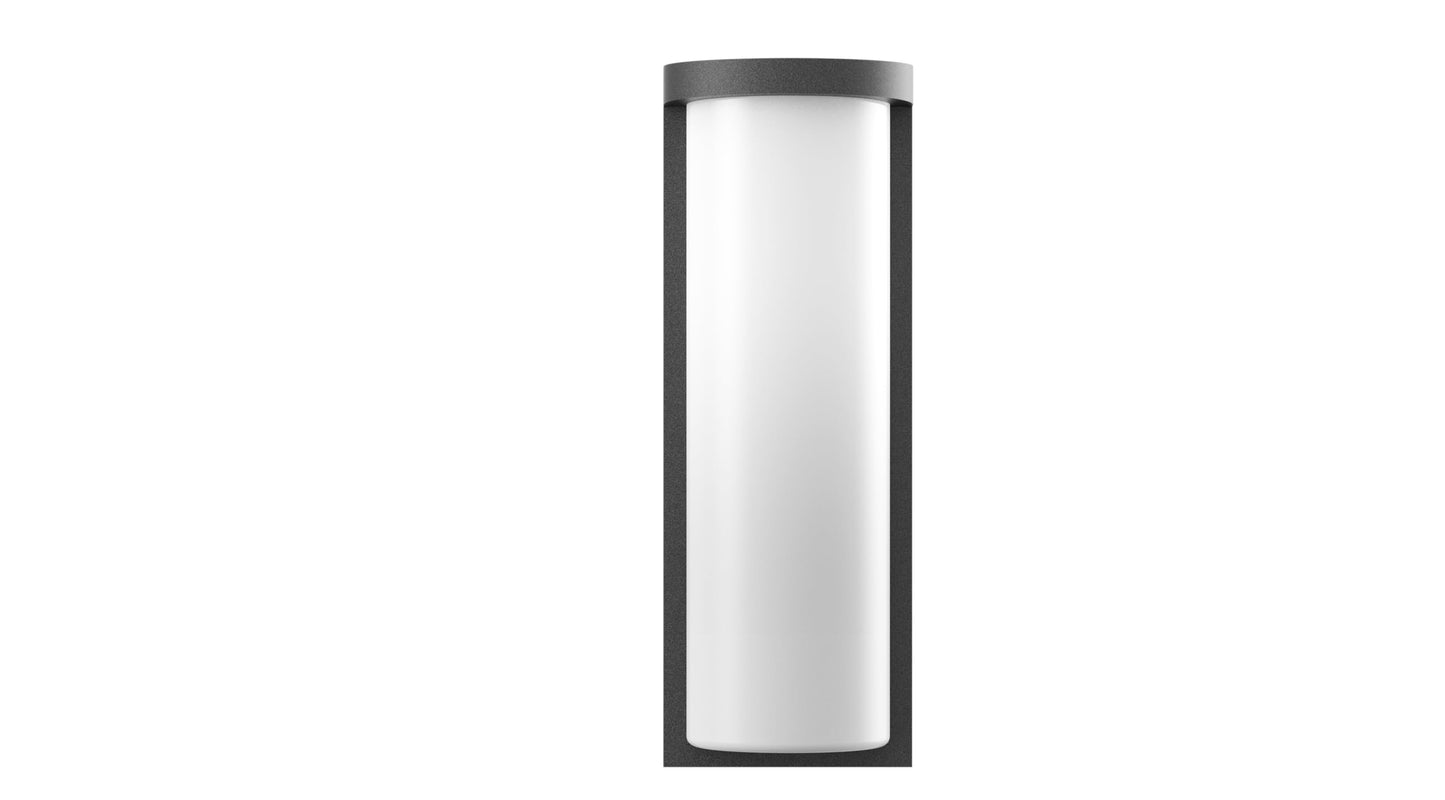 Rynx | Esenlite Energy-saving Smart Motion Sensor Led Wall Light, Up to 2000Lm, Outdoor or Indoor Wall Light, Ac-powered Led Light with Waterproof Ip65 and Dusk to Dawn Function (Black)