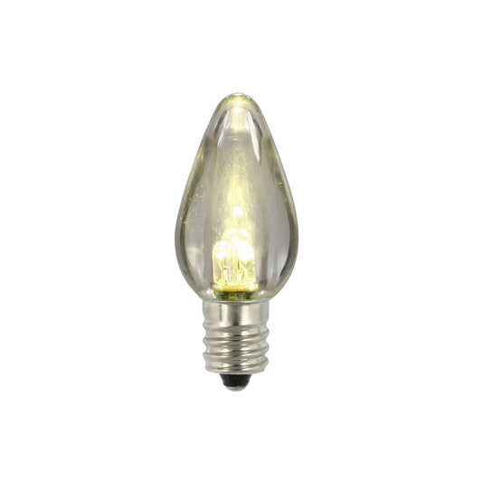 Rynx | Vickerman C7 Transparent Plastic LED Warm White Dimmable Light Bulb, Bag of 25