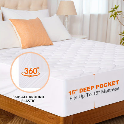 Rynx | Heated Mattress Pad Queen Size - Dual Controller Electric Bed Warmer, Fast Heating, 9 Heat Settings, 9-Hour Timer with Auto Shut-Off, Deep Pocket