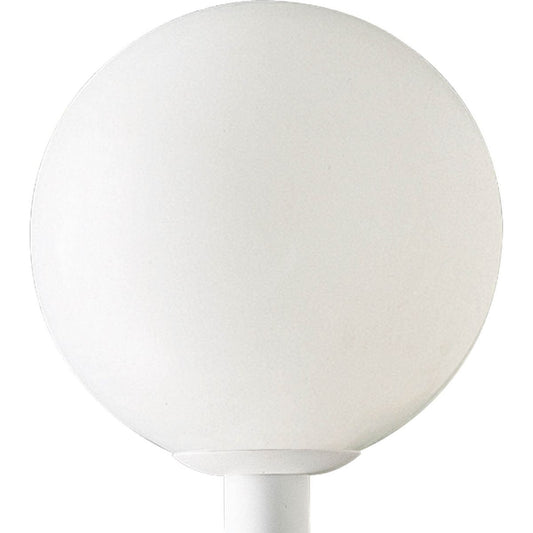 Rynx | Progress Lighting 14" Acrylic Globe Outdoor Fixture, White, 15" Height, Modern Design