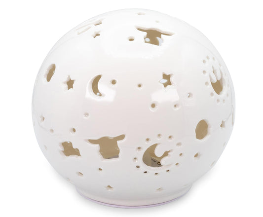 Rynx | Star Wars: The Mandalorian Grogu Ceramic Mood Light | Nightstand Lamp with LED Light for Bedroom, Desk, Living Room | Interior Room Essentials | Movie Gifts and Collectibles | 6 Inches Tall