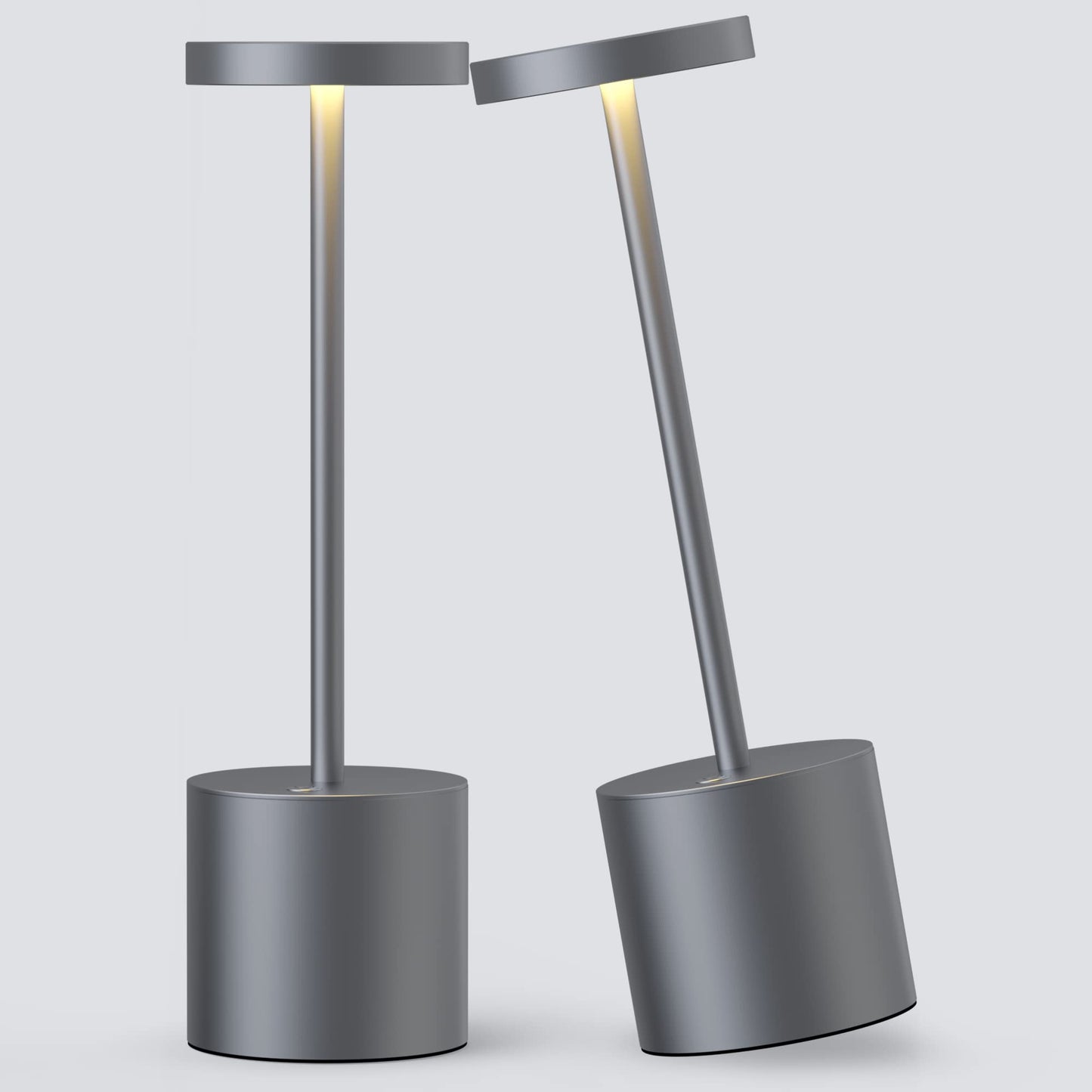 Rynx | Yiben 2Pack Wireless Table Lamp - Rechargeable Led, 5000Mah, 3 Brightness Levels, Gray