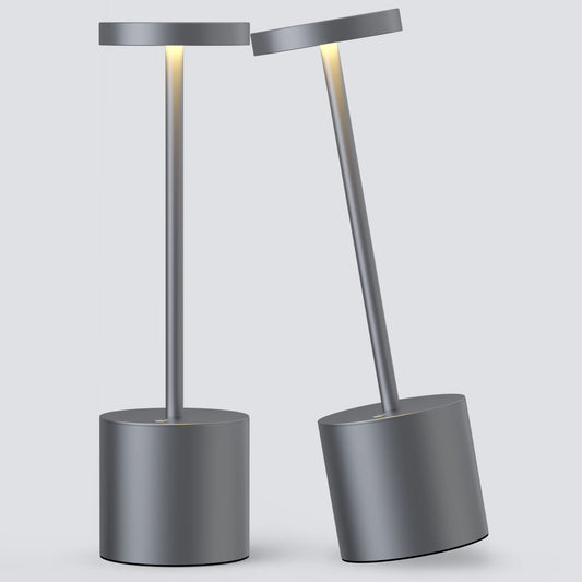 Rynx | Yiben 2Pack Wireless Table Lamp - Rechargeable Led, 5000Mah, 3 Brightness Levels, Gray