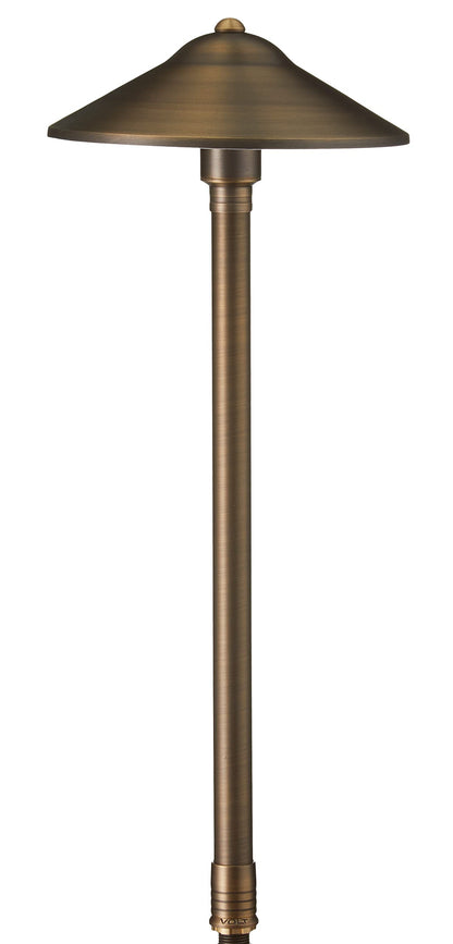 Rynx | Volt Max Spread 12V Brass Path Light - 25" Height, Bronze For Outdoor Path & Garden