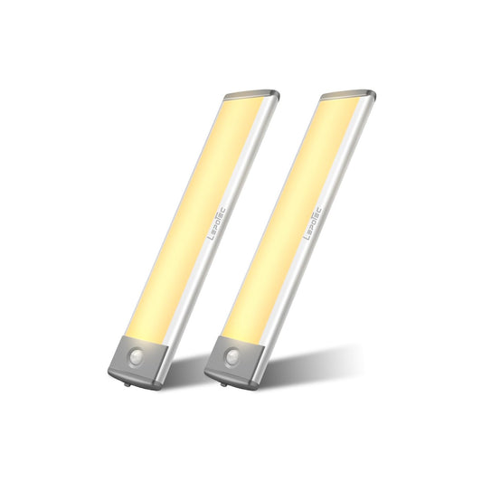 Rynx | Lepotec 30 LED Under Counter Lighting, Motion Activated Kitchen Cabinet Lights, Battery Powered Wardrobe Lights Pantry Lights, Rechargeable W