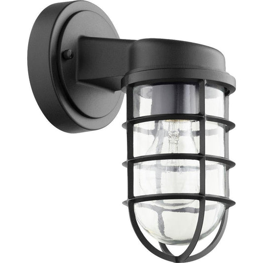 Rynx | Quorum Belfour Outdoor Wall Lamp - Noir, Bronze/Dark, Black Plastic, Stylish Lighting Fixture