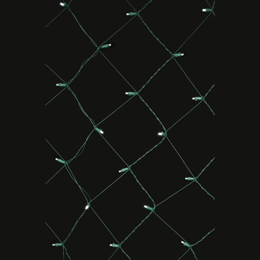 Rynx | 120 Light Wide-Angle Led Net Lights Set Pure White Light On Green Wire