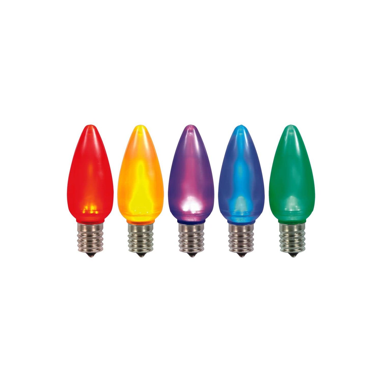 Rynx | Vickerman C9 Ceramic Led Multi Twinkle Bulb Nickel Base, 120V, .6 Watt, 25 Bulbs Per Package.