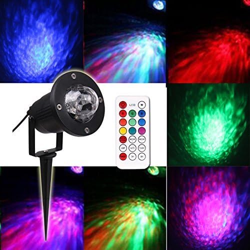 Rynx | Koot Outdoor Water Wave Spotlight - 10 Color LED Waterproof Garden & Party Lighting