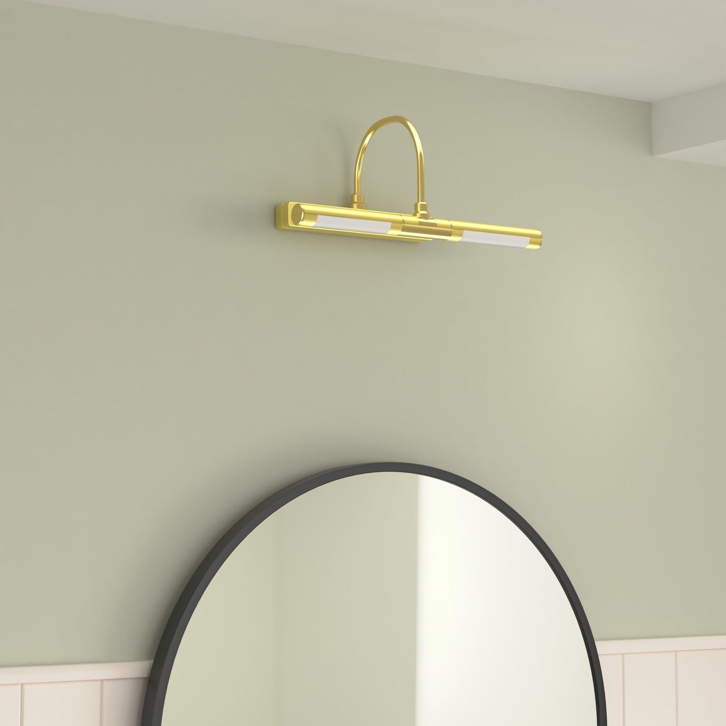 Rynx | Biglight Wireless Led Picture Lighting With Remote Control, Dimmable Gold Lamp For Art & Portraits, 13 Inches