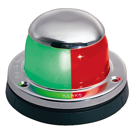 Rynx | Perko Chrome Plated Bi-Color Light - Horizontal Mounting, Extra Large, Black Plastic