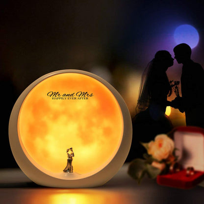 Rynx | Mamre Moon Mood Lamp - Unique White Art Decoration For Anniversary & Valentine's Day Gift