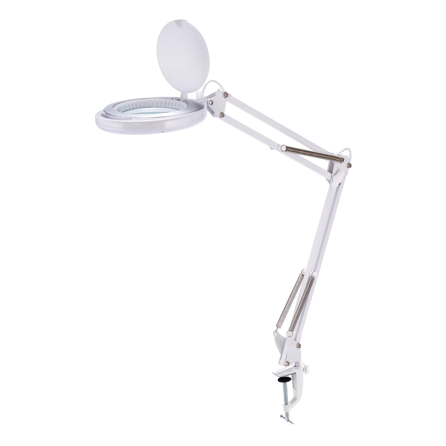 Rynx | Bostitch Office LED Magnifying Lamp with Clamp, Energy-efficient LEDs, Dimmable, 4.5W, 480 Lumen, White (Vled600)