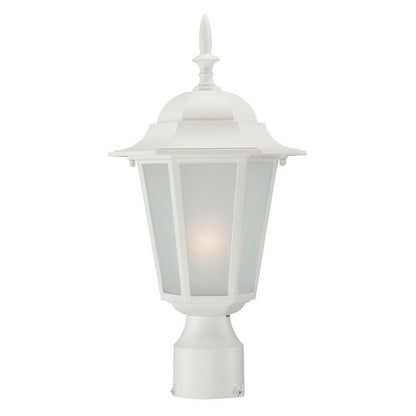 Rynx | Acclaim Lighting 1-Light Outdoor Post-Mount Fixture, Textured White, Camelot Collection