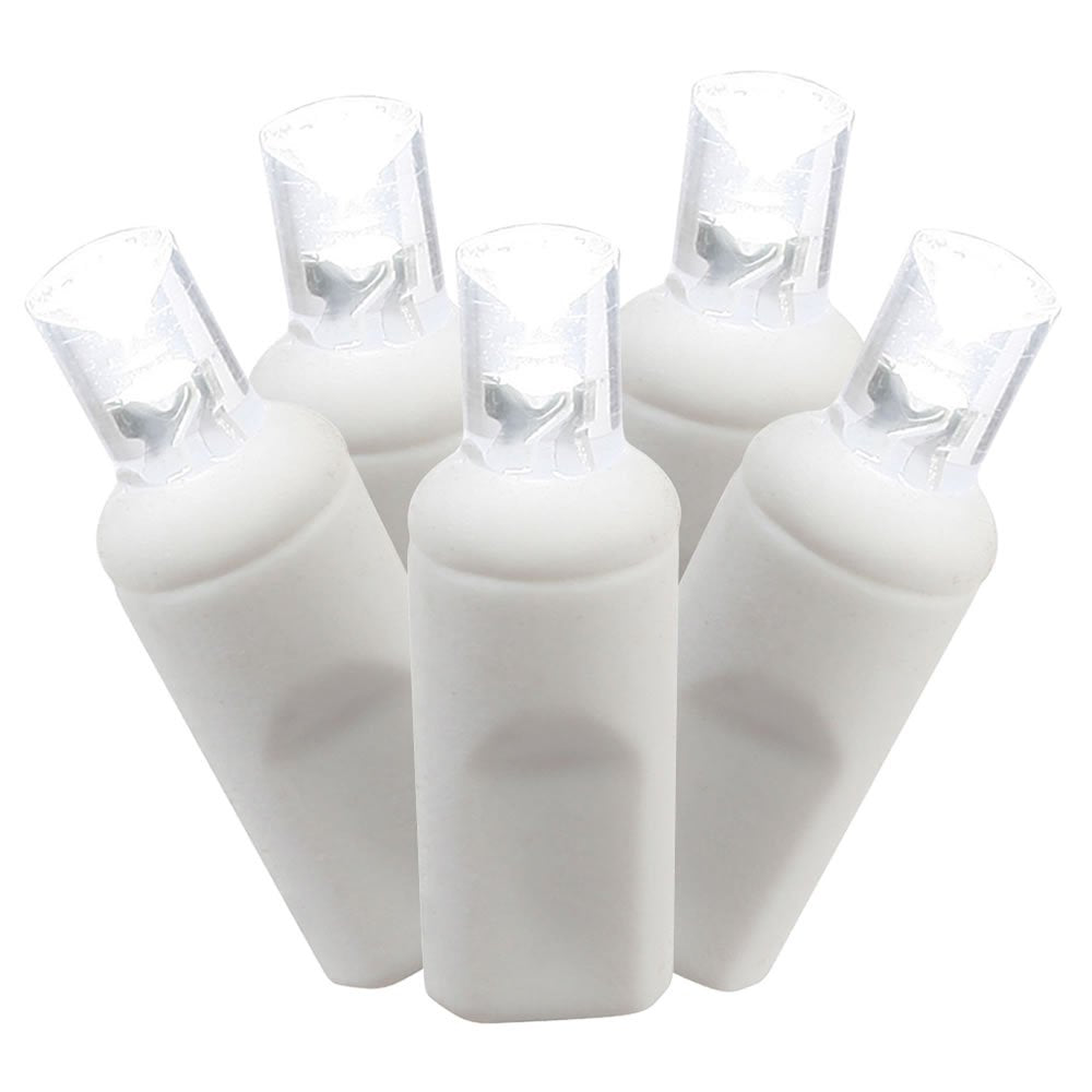 Rynx | Vickerman 100 Light Sources Pure White Wide Angle LED Light Set on White Wire in a Polybag