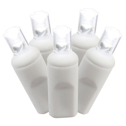 Rynx | Vickerman 100 Light Sources Pure White Wide Angle LED Light Set on White Wire in a Polybag