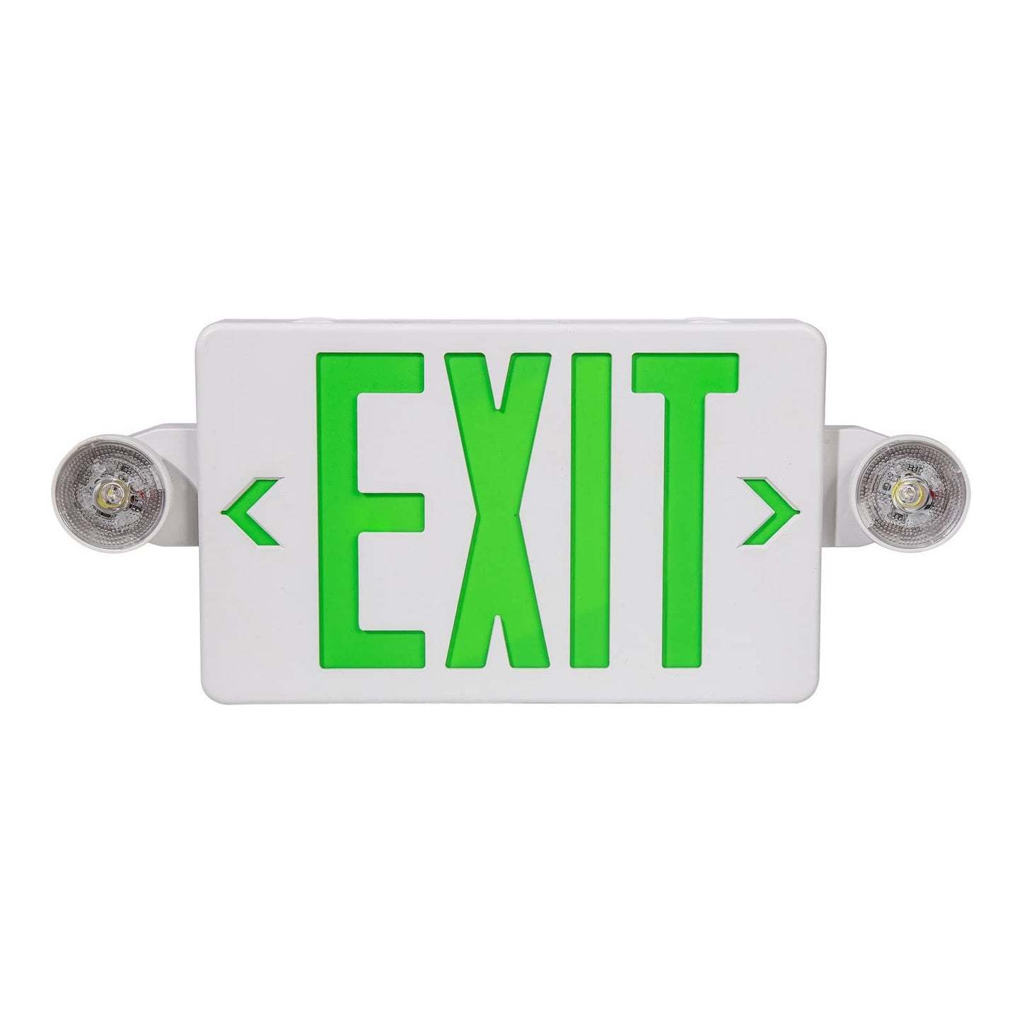 Rynx | Gzruiyang Exit Sign With Emergency Light Green, Led Exit Light With Battery Backup, Ul 924 Certified, Ac 120/277V, Commercial L
