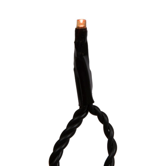 Rynx | Vickerman 144 Orange Led Cluster Light Set, 24' Christmas Light Set, Black Wire