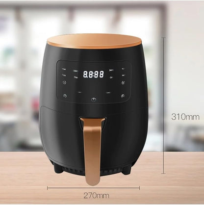 Rynx | Digital Touch Air Fryer – 6L Multifunctional with Bonus 3-piece Nesting Tongs Set