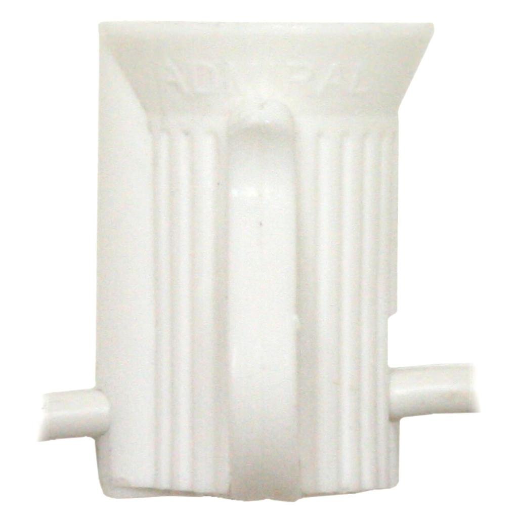 Rynx | Vickerman 100' Commercial C7 Christmas Light Socket Set - 12" Spacing 18 Gauge White Wire