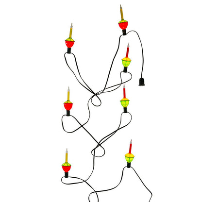 Rynx | Kurt S. Adler 7-lamp multicolor bubble light set, 15 foot glass Christmas decoration