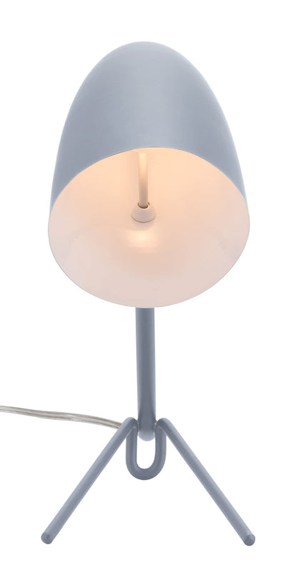 Rynx | Zuo Jamison Gray Metal Table Lamp - Modern Lighting for Home and Office Decor