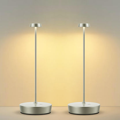 Rynx | Sikevht Wireless LED Table Lamp 2Pack - Rechargeable, Dimmable, Portable Metal Light For Indoor/Outdoor