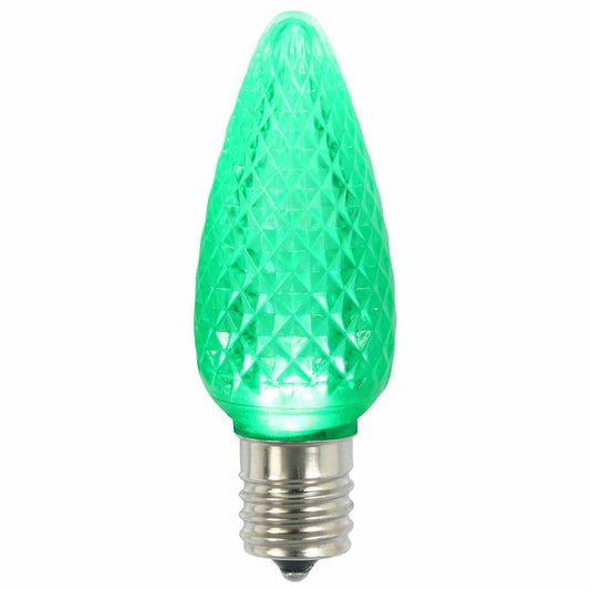 Rynx | Vickerman C9 Led Green Faceted Twinkle Replacement Bulb, Pack of 25