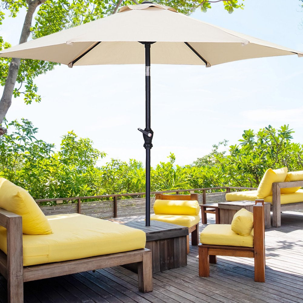 Rynx | 7.5FT Patio Umbrella with Push Button Tilt and Crank