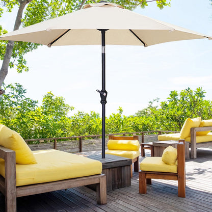 Rynx | 7.5FT Patio Umbrella with Push Button Tilt and Crank