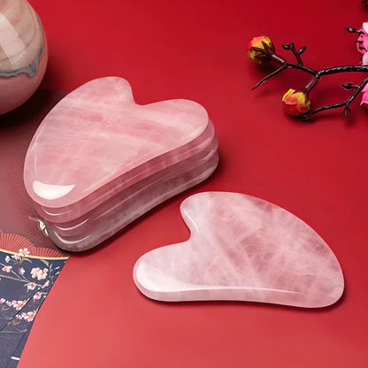 Rynx | Rose Jade Gua Sha Face and Body Massage for Skin Renewal and Anti-Aging
